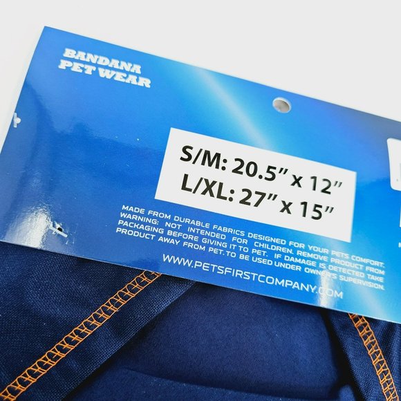 Pet First Collegiate Bandana Wear Auburn University Small Medium Blue Orange New - Picture 6 of 9